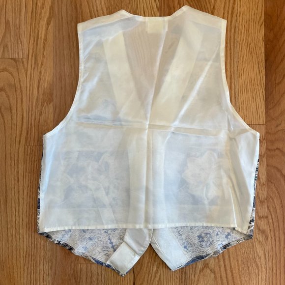 Vintage Melissa Robyn Tapestry Western Cottagecore Button Front Vest - Picture 7 of 10